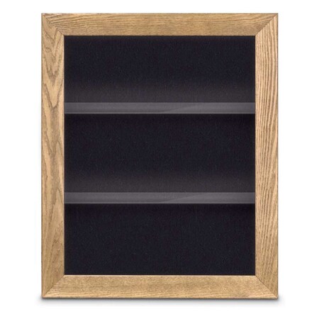 United Visual Products Outdoor Enclosed Combo Board, 42"x32", Gold Frame/Blue & Forbo UVCB4232ODG-BLUE-FORBO